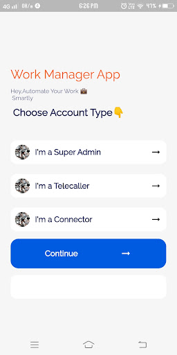 Work Manager Screen 2
