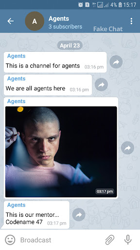 Screenshot of Telefun Fake chat maker Prank