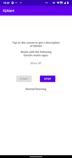 Android application IQAlert screenshort