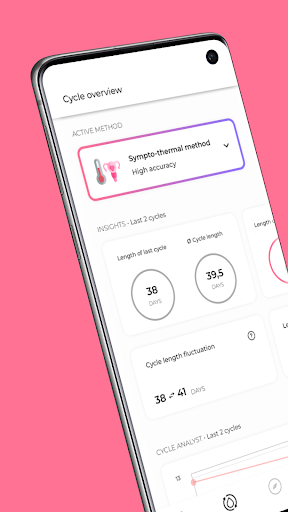 Screenshot of Shekan | Period & cycle diary