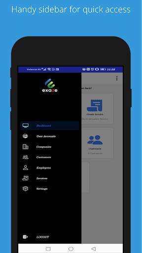 Exaze Invoicing App Screen 3