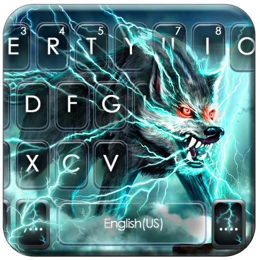 Scary Lightning Wolf Keyboard logo