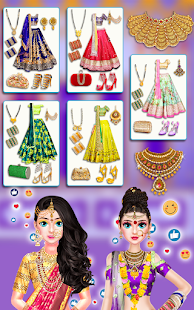 Indian Bride Makeup Dress Game apktram screenshots 11