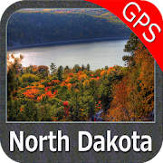 North Dakota Lakes GPS Map Navigator