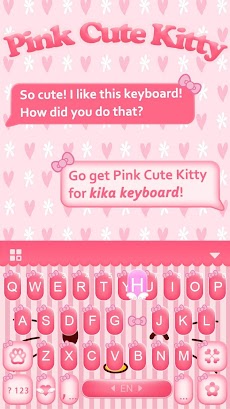Pink Cute Kitty キーボードのおすすめ画像3