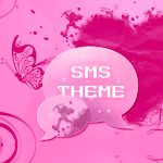 Pink Heart Theme SMS Pro Apk
