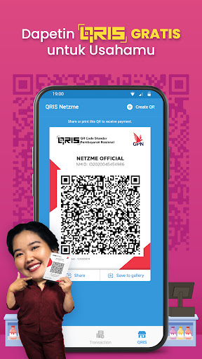 Toko Netzme: QRIS Merchant Screen 2