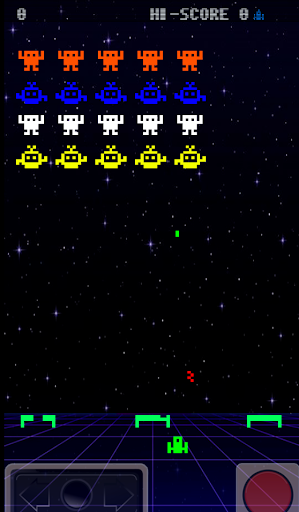 Android application retro invaders screenshort