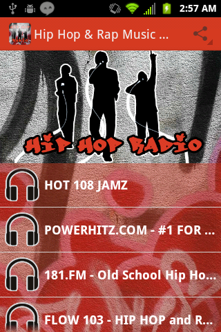 Android application Hip Hop & Rap Music Radio screenshort