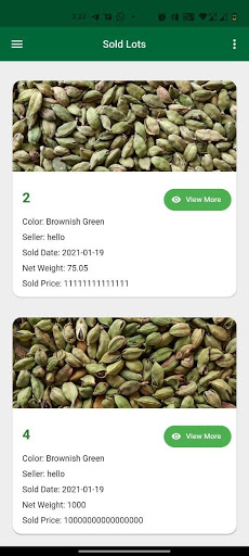 Cardamom Auction Screen 3