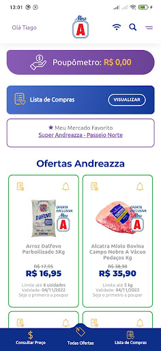 Android application Meu Andreazza screenshort