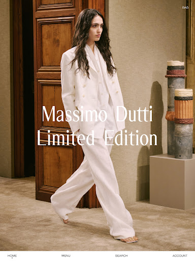 Screenshot of Massimo Dutti: Clothing store