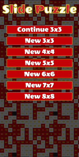 Android application Slide puzzle 15 screenshort