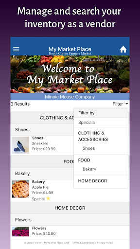 My Market Place Screen 2