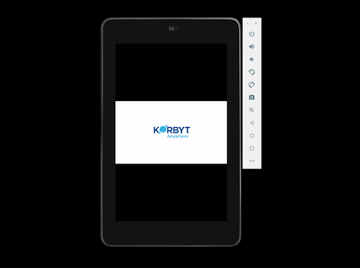 Korbyt Anywhere Client Screen 3