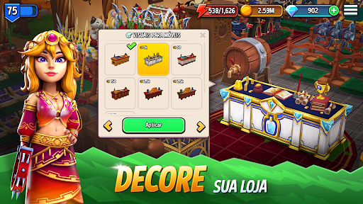 Shop Titans: Crie e Construa screenshot 3