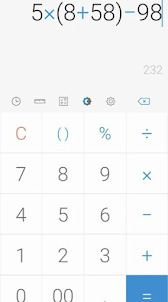 Fast simple calculator