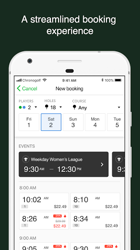 Android application Cranberry Golf Club screenshort