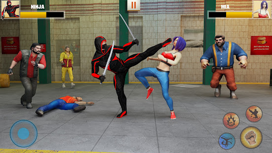 Ninja Superhero Fighting Games: City Kung Fu Fight