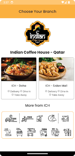 Android application ICH Qatar screenshort
