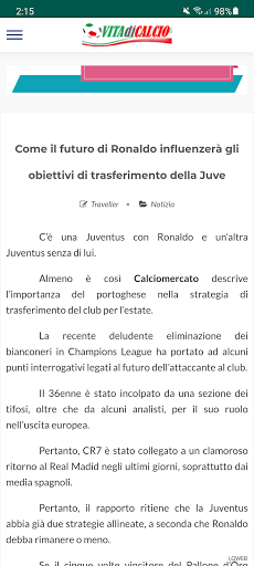 Vita Di Calcio Screen 3