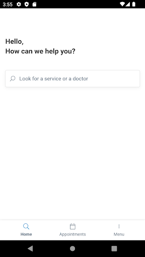 Android application CLINICA SANISALUD screenshort