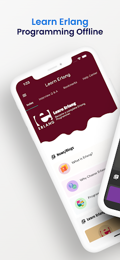 Android application Learn Erlang Coding Offline screenshort