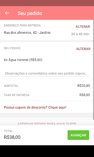 Robs Lanches Delivery Screen 3