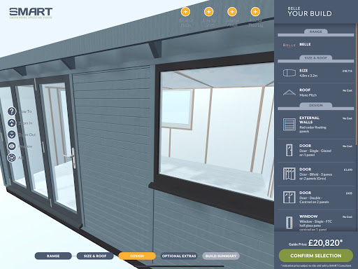 SMART Garden Room Configurator Screen 2