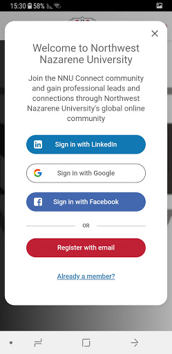 NNU Connect Screen 2