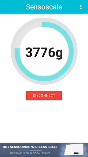 Android application Sensoscale digital scale screenshort