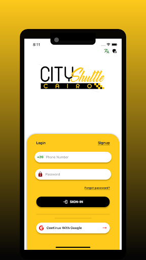 Android application City Shuttle screenshort