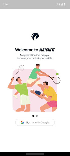 Android application Matchfit screenshort