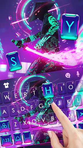 Cyberpunk Ninja Keyboard Backg Screen 2