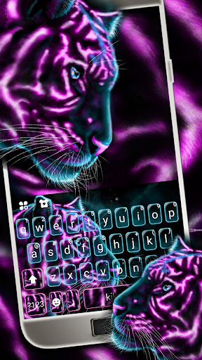 Gleamy Tiger Keyboard Theme Screen 2