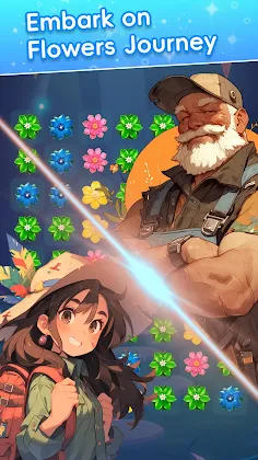 Blossom Odyssey Saga - Match 3 - Screenshot 1
