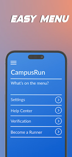 Android application CampusRun screenshort