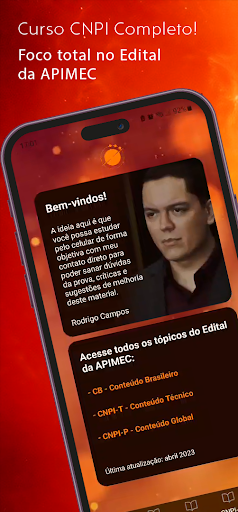 Android application Curso Analista Financeiro screenshort