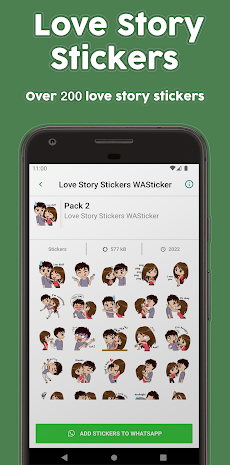 Love Story Stickers WAStickerのおすすめ画像2