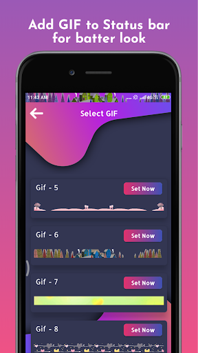Screenshot of Customized Color Status Bar