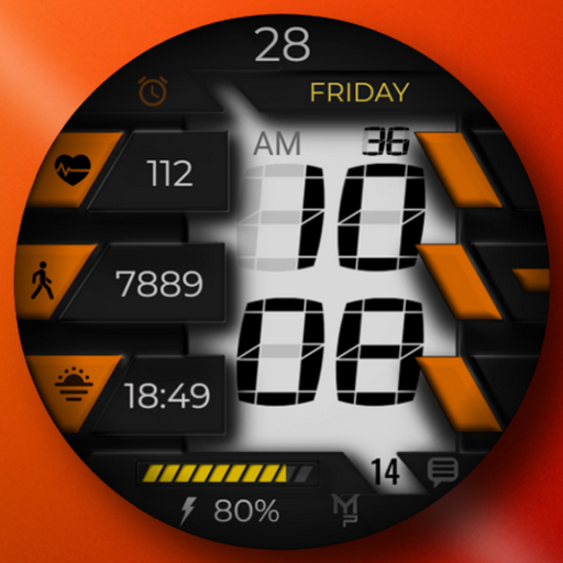 GRUNGE - Digital Watch face Windows'ta İndir