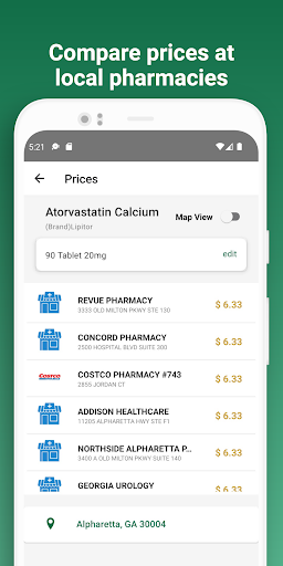 Aspen Pharmacy Savings Screen 3