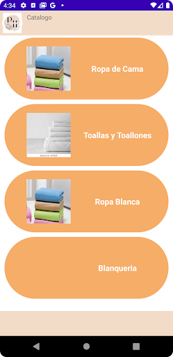 Android application Pedidos Once screenshort