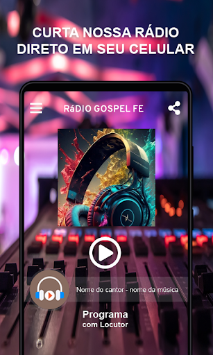 Android application Rádio Gospel fe screenshort