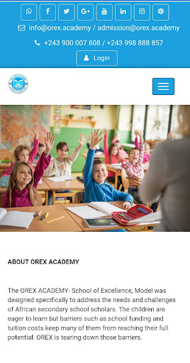 Android application Orex Academy screenshort