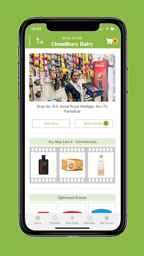 Android application Chaudhary Dairy & Vegetables - screenshort