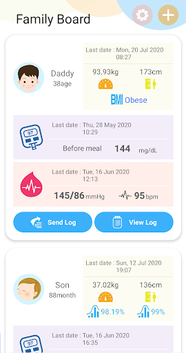 Android application Bluecare Family screenshort