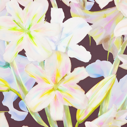 Flower Wallpaper Vintage Lily logo