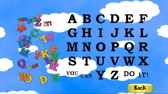 Captura de pantalla del juego de rompecabezas ABC para niños