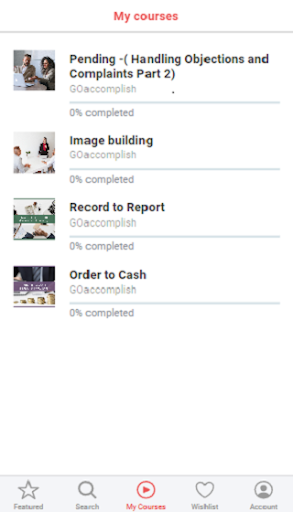 GO accomplish Screen 2